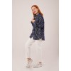 Eskitme Görünümlü Denim Mavi Gömlek - 147515