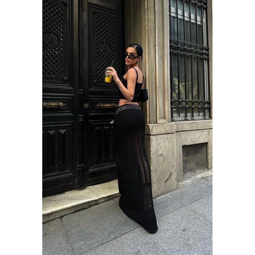 Kayla Dantel Desenli Crop Takım 9840 155107 Kayla Dantel Desenli Crop Takım 9840 155107