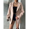 ELLO ETİKETLİ ÇENGELLİ İĞNE DETAYLI CEKET - Pudra 152725 ELLO ETİKETLİ ÇENGELLİ İĞNE DETAYLI CEKET - Pudra 152725
