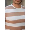 Erkek çift Renk Pamuklu örme Kumaş Kısa Kollu T-shirt 159923 Erkek çift Renk Pamuklu örme Kumaş Kısa Kollu T-shirt 159923
