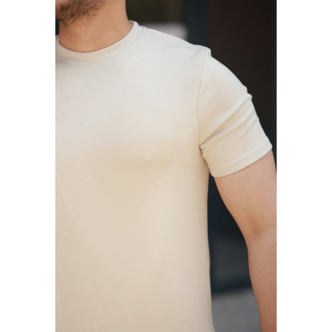 Erkek Oysho Kumaş Basic Kısa Kollu Tişört 162706