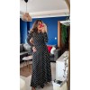 Kadın Krep Kumaş Uzun Kollu Tam Boy Puantiyeli Elbise 132 Cm - 138572 Kadın Krep Kumaş Uzun Kollu Tam Boy Puantiyeli Elbise 132 Cm - 138572