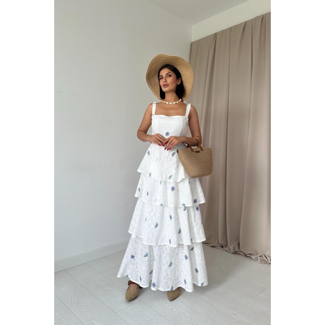 Lila Kat Kat Arkası Bağlamalı Elbise 163476 Lila Kat Kat Arkası Bağlamalı Elbise 163476