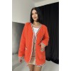 Oranj Şeritli Bukle Hırka 151252 Oranj Şeritli Bukle Hırka 151252
