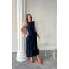 KETEN KOLSUZ BLUZ - MAXİ ETEK TAKIM - Lacivert 161851 KETEN KOLSUZ BLUZ - MAXİ ETEK TAKIM - Lacivert 161851