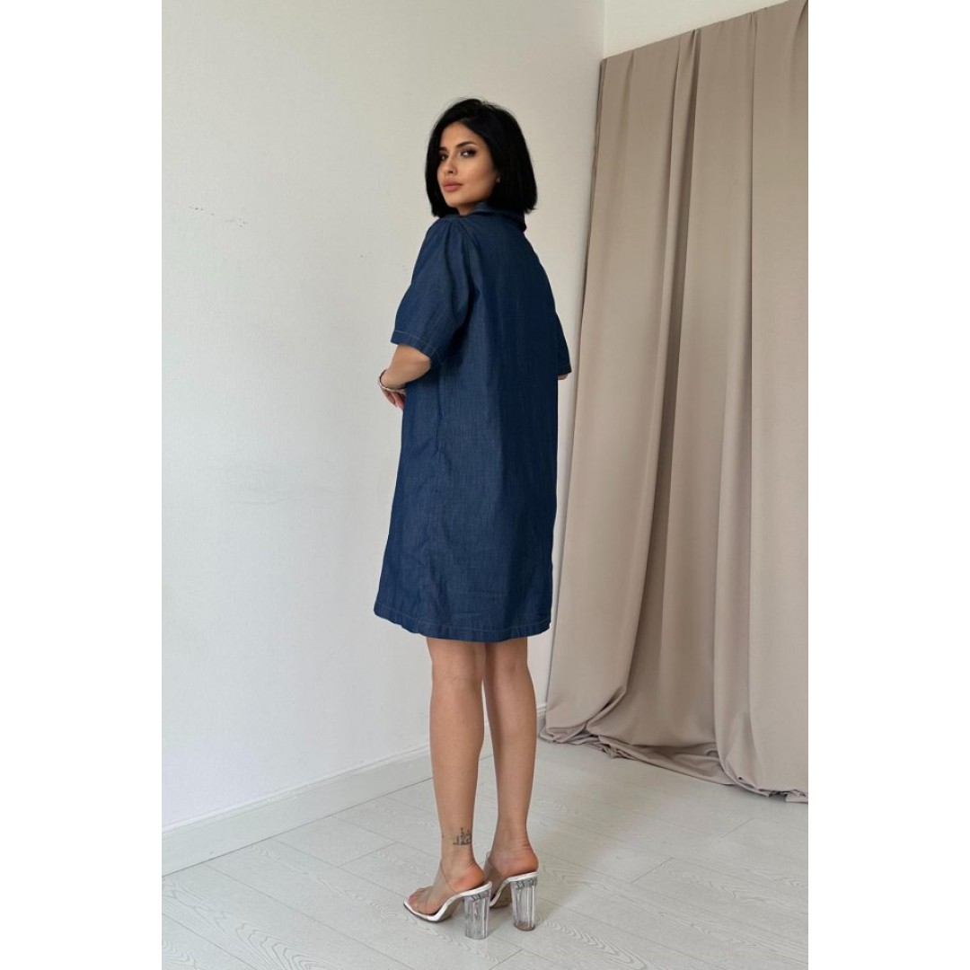 Mavi Tencel Kuplu Elbise - 153486 Mavi Tencel Kuplu Elbise - 153486