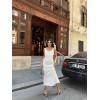 ASKILI SATEN ELBİSE İKİ YAN YIRTMAÇLI - Beyaz - 151176 ASKILI SATEN ELBİSE İKİ YAN YIRTMAÇLI - Beyaz - 151176