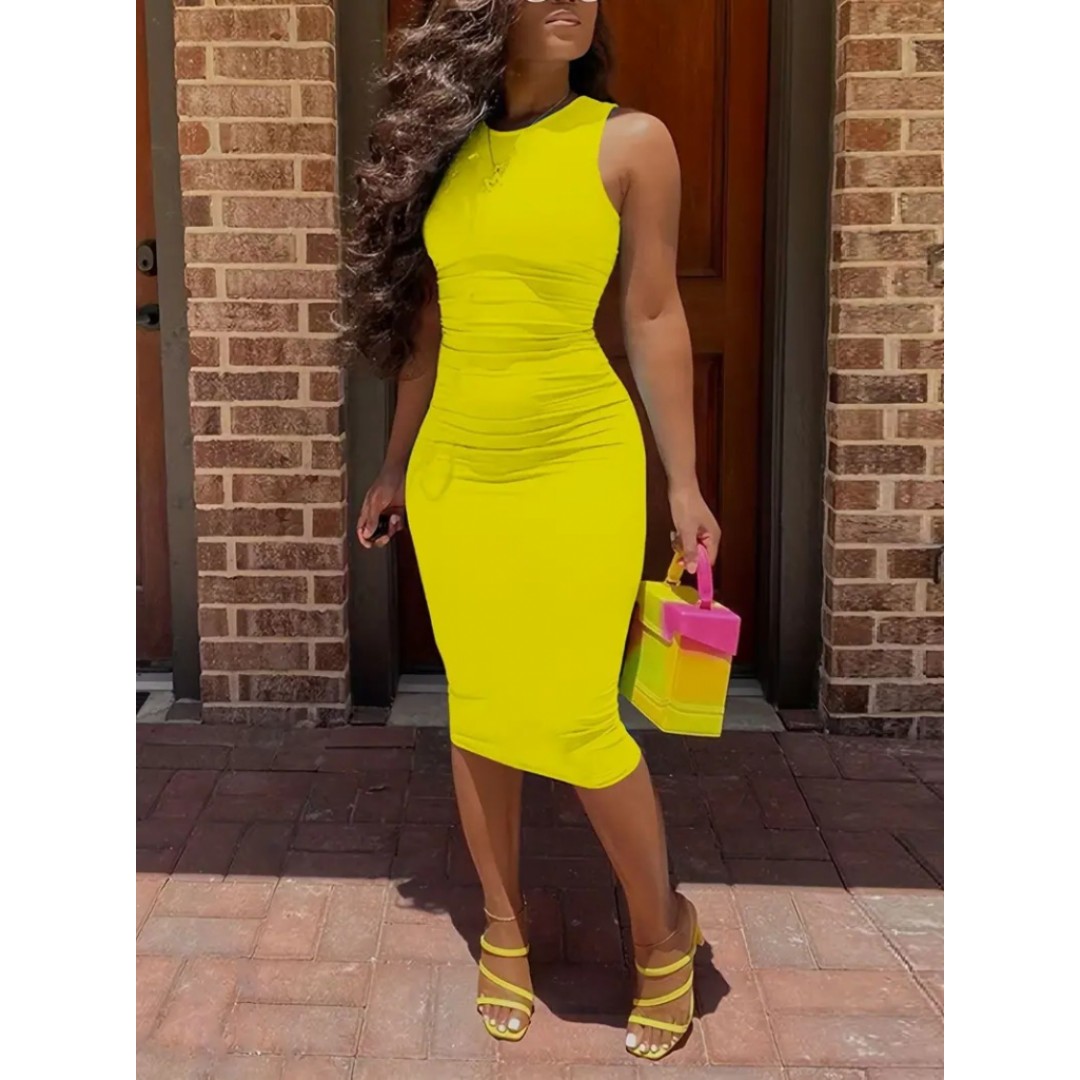 Kadın Bodycon Midi Boy Dalgıç Elbise - 161907 Kadın Bodycon Midi Boy Dalgıç Elbise - 161907