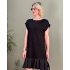 Kadın Viskon Kumaş Mini Tunik Detaylı Elbise - 118480 Kadın Viskon Kumaş Mini Tunik Detaylı Elbise - 118480