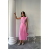 KETEN KOLSUZ BLUZ - MAXİ ETEK TAKIM - Pembe 161849 KETEN KOLSUZ BLUZ - MAXİ ETEK TAKIM - Pembe 161849