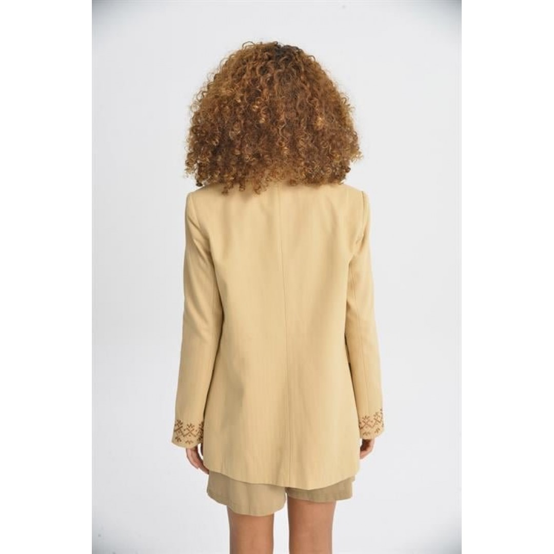 Leomie Nakışlı Blazer Ceket 6106 155208 Leomie Nakışlı Blazer Ceket 6106 155208