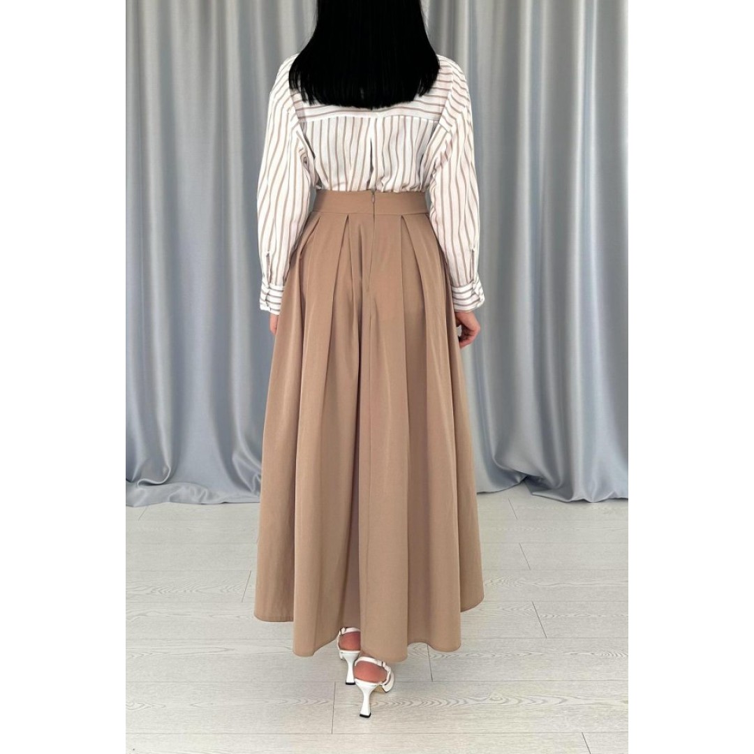 Camel Uzun Pileli Etek 154822