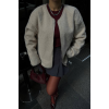 KAŞE FERMUARLI BLUZ - Taş - 150130 KAŞE FERMUARLI BLUZ - Taş - 150130