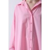 Geniş Manşet Detaylı Gömlek - Şeker Pembe - 151393 Geniş Manşet Detaylı Gömlek - Şeker Pembe - 151393