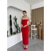 Mıng Çiçek Detaylı Elbise - 160495