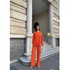 KENDİNDEN DESENLİ KRINKILL GÖMLEK - PANTOLON TK - Orange 150761 KENDİNDEN DESENLİ KRINKILL GÖMLEK - PANTOLON TK - Orange 150761