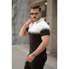 Erkek Hemşire Yaka çift Renk Kısa Kollu Tişört 163899 Erkek Hemşire Yaka çift Renk Kısa Kollu Tişört 163899