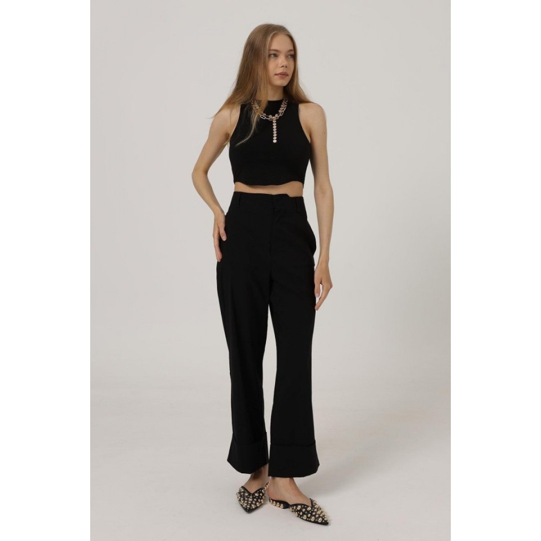 Duble Paça Pantolon - Siyah 162583 Duble Paça Pantolon - Siyah 162583