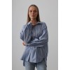 Çizgili Tunik Gömlek - Mavi Desen 1 - 159673 Çizgili Tunik Gömlek - Mavi Desen 1 - 159673