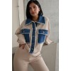 Bej Denim Garnili Gömlek Ve Pantolon Takım 153820 Bej Denim Garnili Gömlek Ve Pantolon Takım 153820