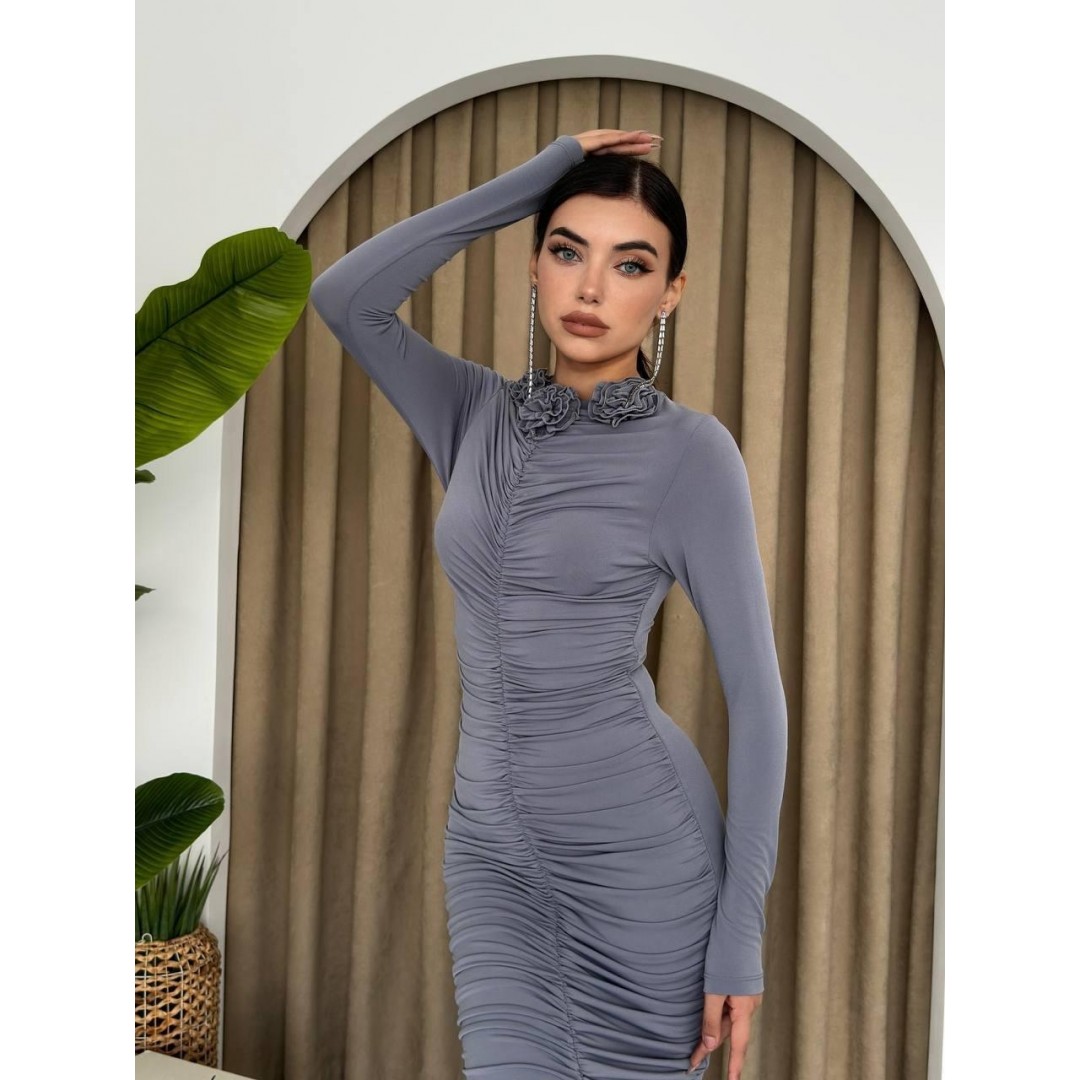 Carlis Gül Yaka Elbise - 147067 Carlis Gül Yaka Elbise - 147067