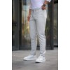 Erkek Beli Bağcıklı Duble Paça örme Pamuklu Kumaş Jogger Pantolon - 160529 Erkek Beli Bağcıklı Duble Paça örme Pamuklu Kumaş Jogger Pantolon - 160529