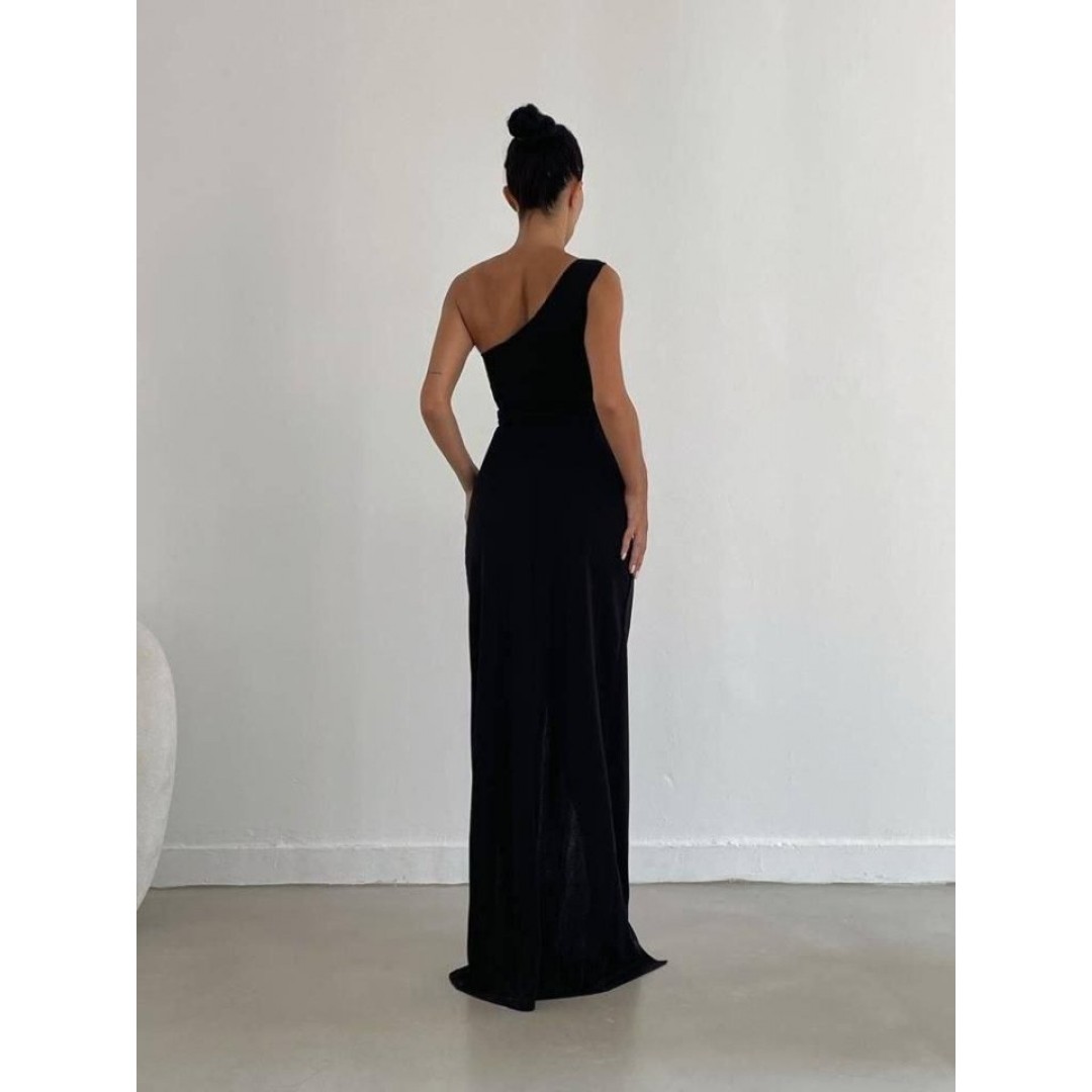 Kadın Dalgıç Krep Kumaş Tek Omuz Yırtmaç Detaylı Maxi Boy Elbise 162281 Kadın Dalgıç Krep Kumaş Tek Omuz Yırtmaç Detaylı Maxi Boy Elbise 162281