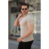 Erkek Hakim Yaka Dokuma Pamuklu Kumaş Kısa Kollu T-shirt 160089 Erkek Hakim Yaka Dokuma Pamuklu Kumaş Kısa Kollu T-shirt 160089