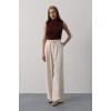 Pileli Bağcıklı Oversize Pantolon - Bej 162827 Pileli Bağcıklı Oversize Pantolon - Bej 162827