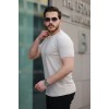Erkek Kısa Kollu Zigzag Desenli T-shirt - 157300 Erkek Kısa Kollu Zigzag Desenli T-shirt - 157300