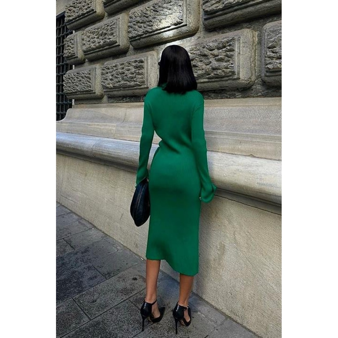 Austeja Fitilli Midi Elbise 2506-01 155764 Austeja Fitilli Midi Elbise 2506-01 155764