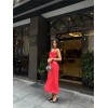 ASKILI SATEN ELBİSE İKİ YAN YIRTMAÇLI - Mercan - 152042 ASKILI SATEN ELBİSE İKİ YAN YIRTMAÇLI - Mercan - 152042