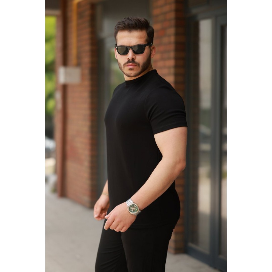Erkek Oysho Kumaş Basic Kısa Kollu Tişört 162707 Erkek Oysho Kumaş Basic Kısa Kollu Tişört 162707