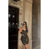 PÜSKÜL PAYET CROP BLUZ-KISA ETEK TAKIM - Gümüş 153423 PÜSKÜL PAYET CROP BLUZ-KISA ETEK TAKIM - Gümüş 153423
