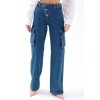 6519 KOT PANTOLON-MAVİ 158275