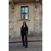 SATEN KRUVAZE BAĞLAMALI BLUZ- PANTOLON TAKIM - Siyah 153592 SATEN KRUVAZE BAĞLAMALI BLUZ- PANTOLON TAKIM - Siyah 153592