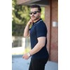 Erkek Yakalı Fermuarlı Kısa Kollu T-shirt 161508 Erkek Yakalı Fermuarlı Kısa Kollu T-shirt 161508