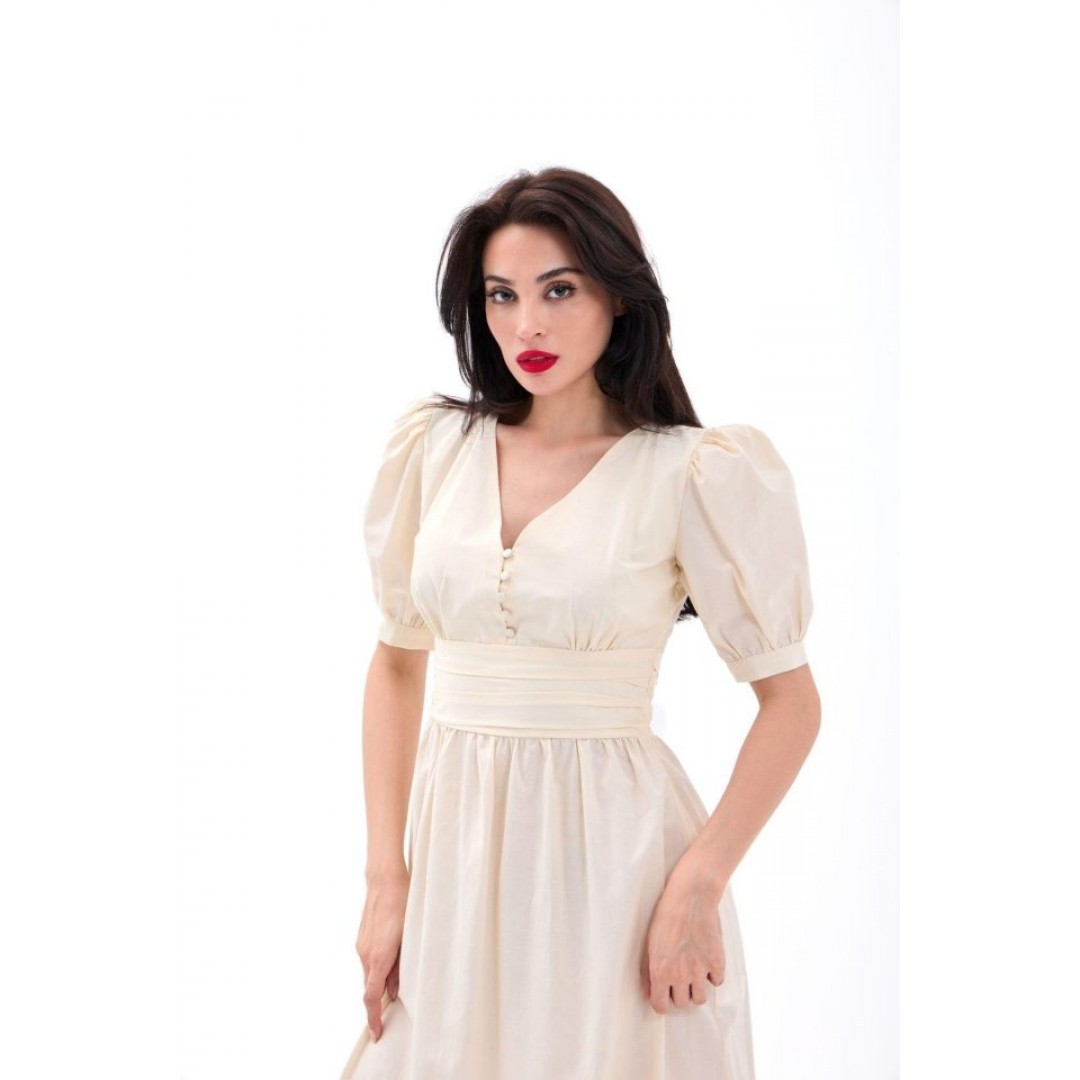 6411 ELBİSE-KREM - 162554 6411 ELBİSE-KREM - 162554