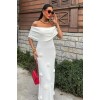Eteği Gül Detay Madonna Yaka Elbise 2863 - 159075 Eteği Gül Detay Madonna Yaka Elbise 2863 - 159075