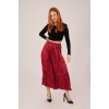 Midi Boy Pileli Saten Bordo Etek 149580 Midi Boy Pileli Saten Bordo Etek 149580
