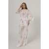 İşlemeli Oversize Pantolon - Beyaz 162570