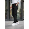 Erkek Beli Bağcıklı Duble Paça örme Pamuklu Kumaş Jogger Pantolon - 160530 Erkek Beli Bağcıklı Duble Paça örme Pamuklu Kumaş Jogger Pantolon - 160530