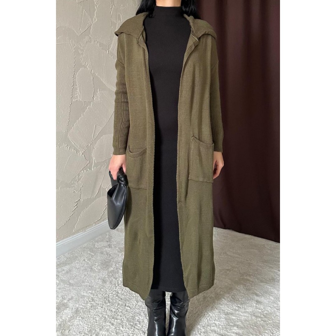 Haki Arkası Yazılı Hırka 148232 Haki Arkası Yazılı Hırka 148232