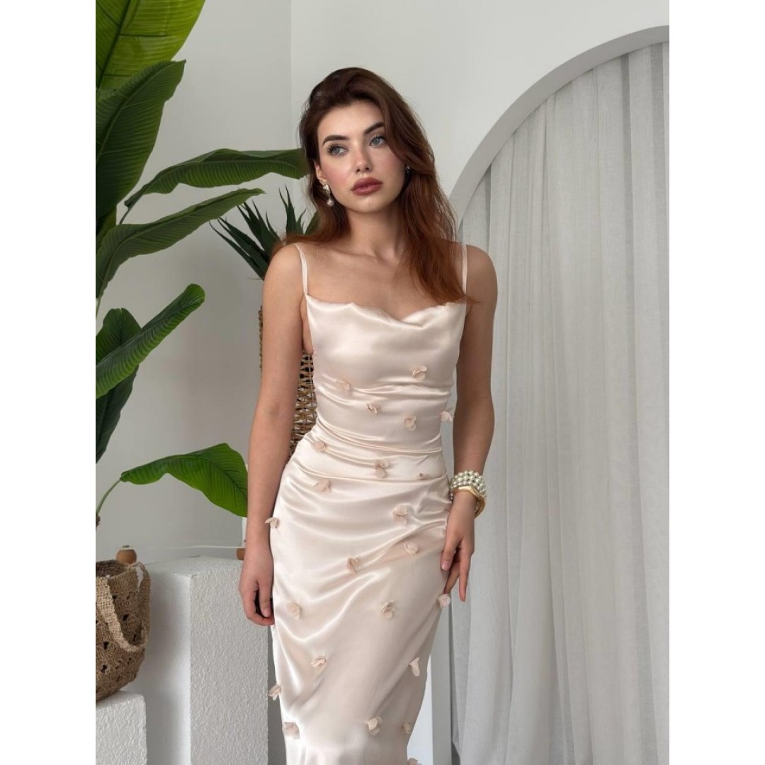 Dora Çiçek Detaylı Elbise - 161366 Dora Çiçek Detaylı Elbise - 161366
