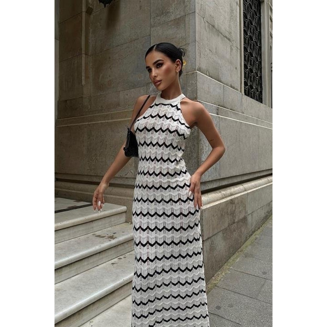 Melina Ajurlu Halter Yaka Elbise 2774 - 155498 Melina Ajurlu Halter Yaka Elbise 2774 - 155498