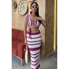 Çizgili Bikini Üst Ve Etek Triko Takım 10110 159258 Çizgili Bikini Üst Ve Etek Triko Takım 10110 159258