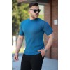 Erkek Bisiklet Yaka örgü Desenli Kısa örme Triko Kısa Kollu T-shirt - 161505 Erkek Bisiklet Yaka örgü Desenli Kısa örme Triko Kısa Kollu T-shirt - 161505