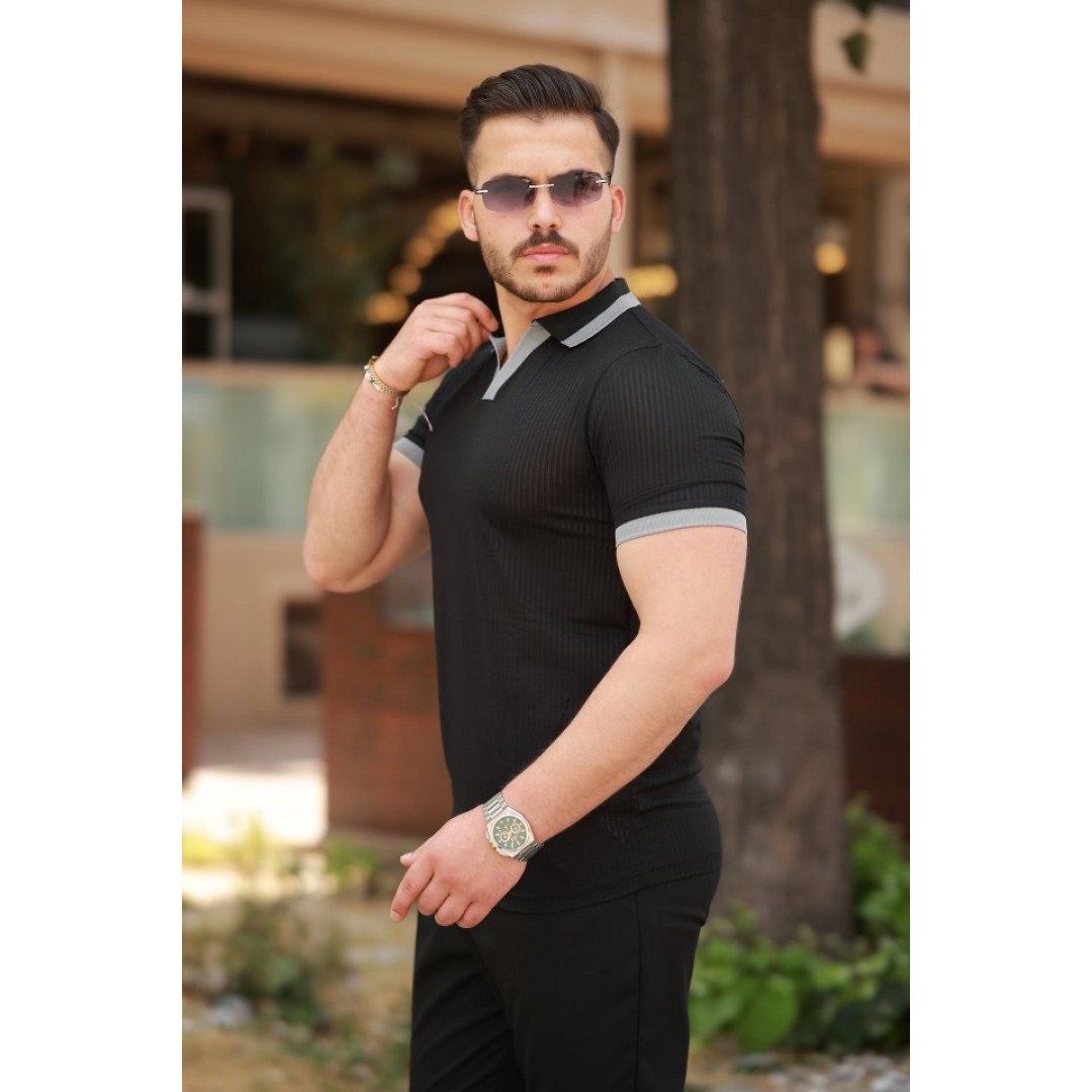 Erkek Hemşire Yaka Kısa Kollu Tişört 163901 Erkek Hemşire Yaka Kısa Kollu Tişört 163901