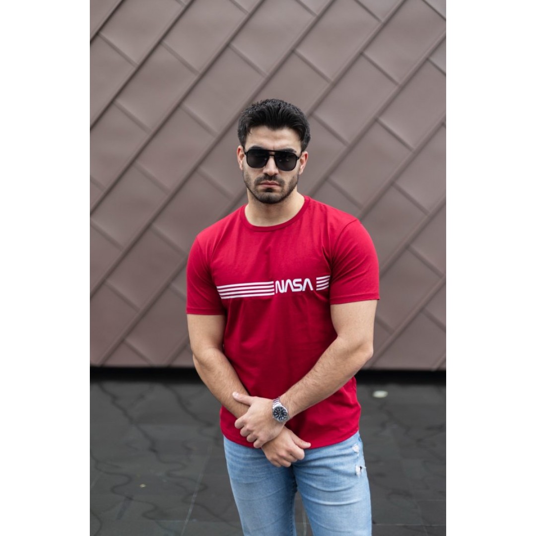 Erkek Kısa Kollu Nasa Baskı Basic Erkek T-shirt 141670 Erkek Kısa Kollu Nasa Baskı Basic Erkek T-shirt 141670