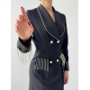 Girona Taşlı Ceket Elbise - 148586